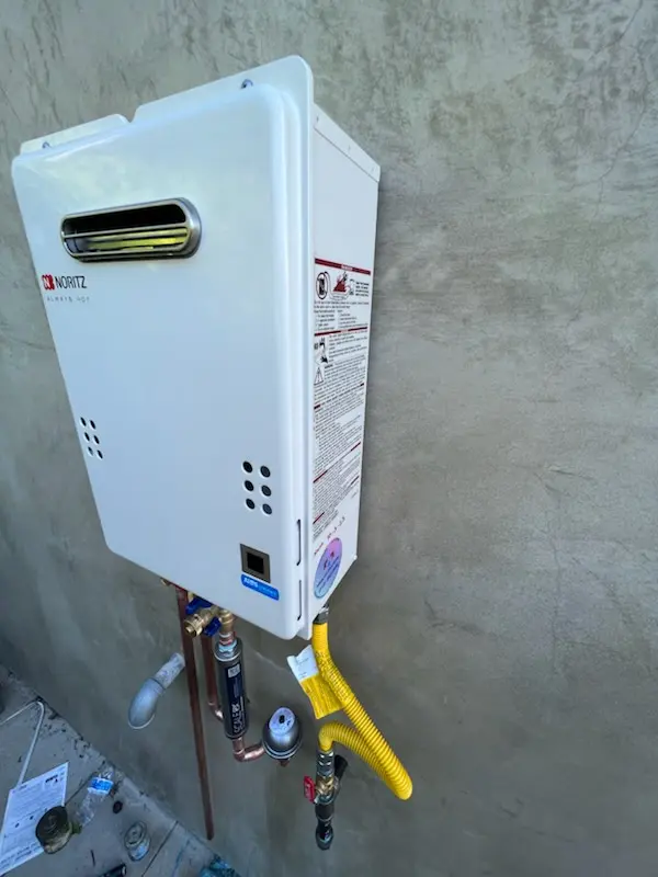 Tankless water heater installation for Leoni homes
